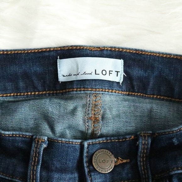 LOFT Blue Denim Leggings Skinny Jeans - Picture 6 of 7